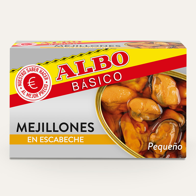 Albo Básico mejillones en escabeche pequeño