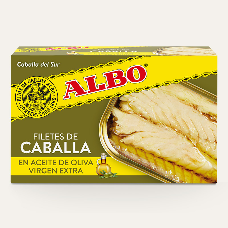 Filetes de caballa en aceite de oliva virgen extra