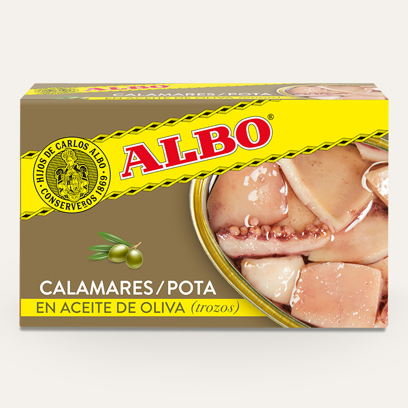 Calamares trozos en Aceite de Oliva