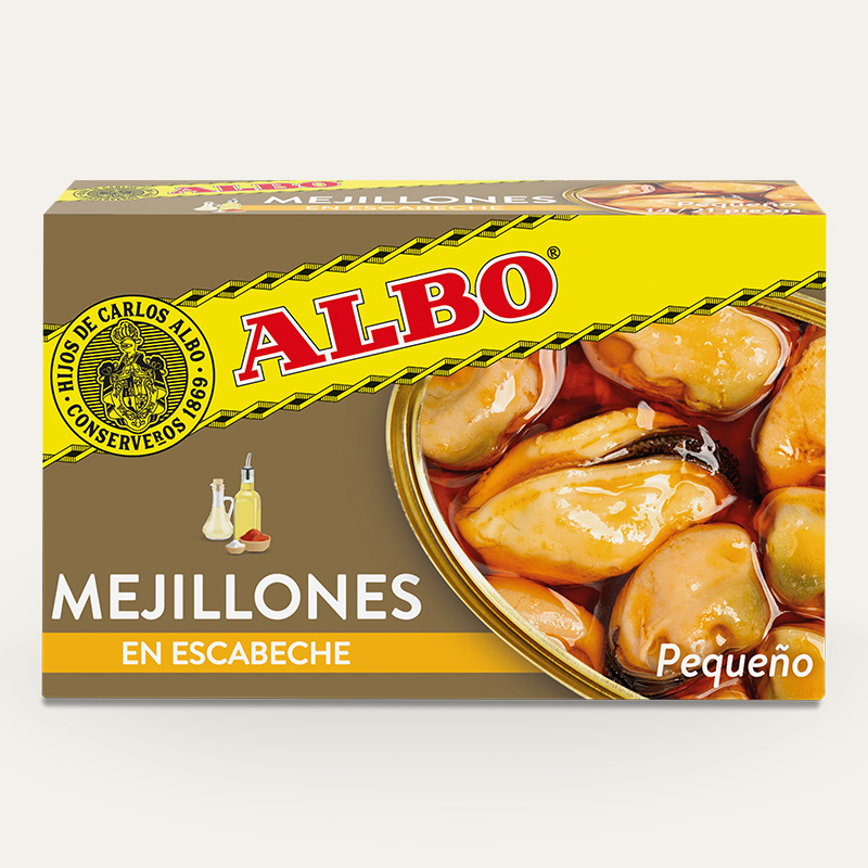 mejillones en escabeche pequeños